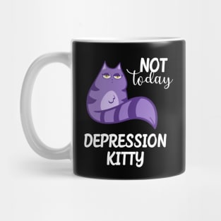 Big Mouth Depression Kitty Positive Quote T-shirt Mug